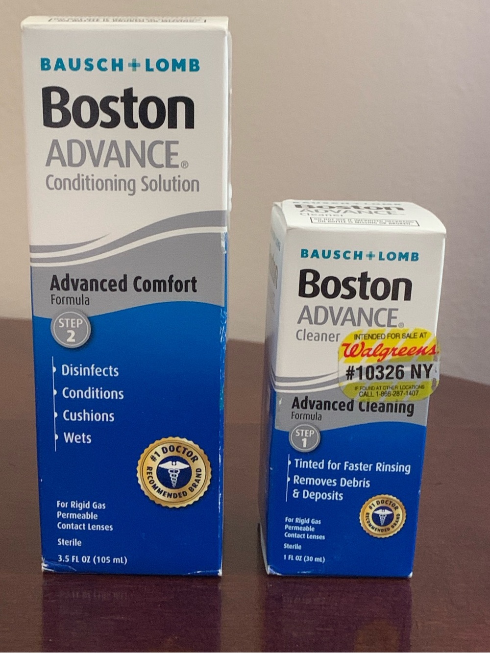 🆕 Sealed Set Bausch + Lomb Boston Advance Conditioning Solution and Cleaner
